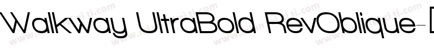 Walkway UltraBold RevOblique字体转换